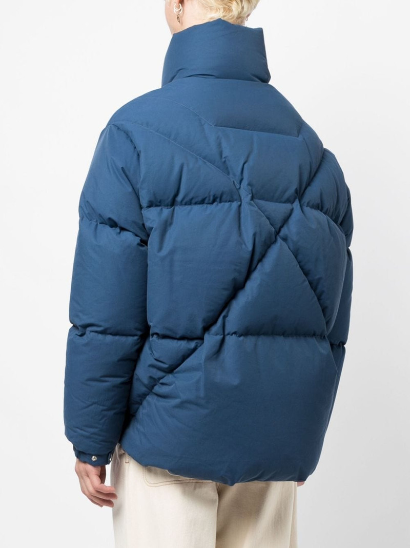 logo-print padded jacket 4