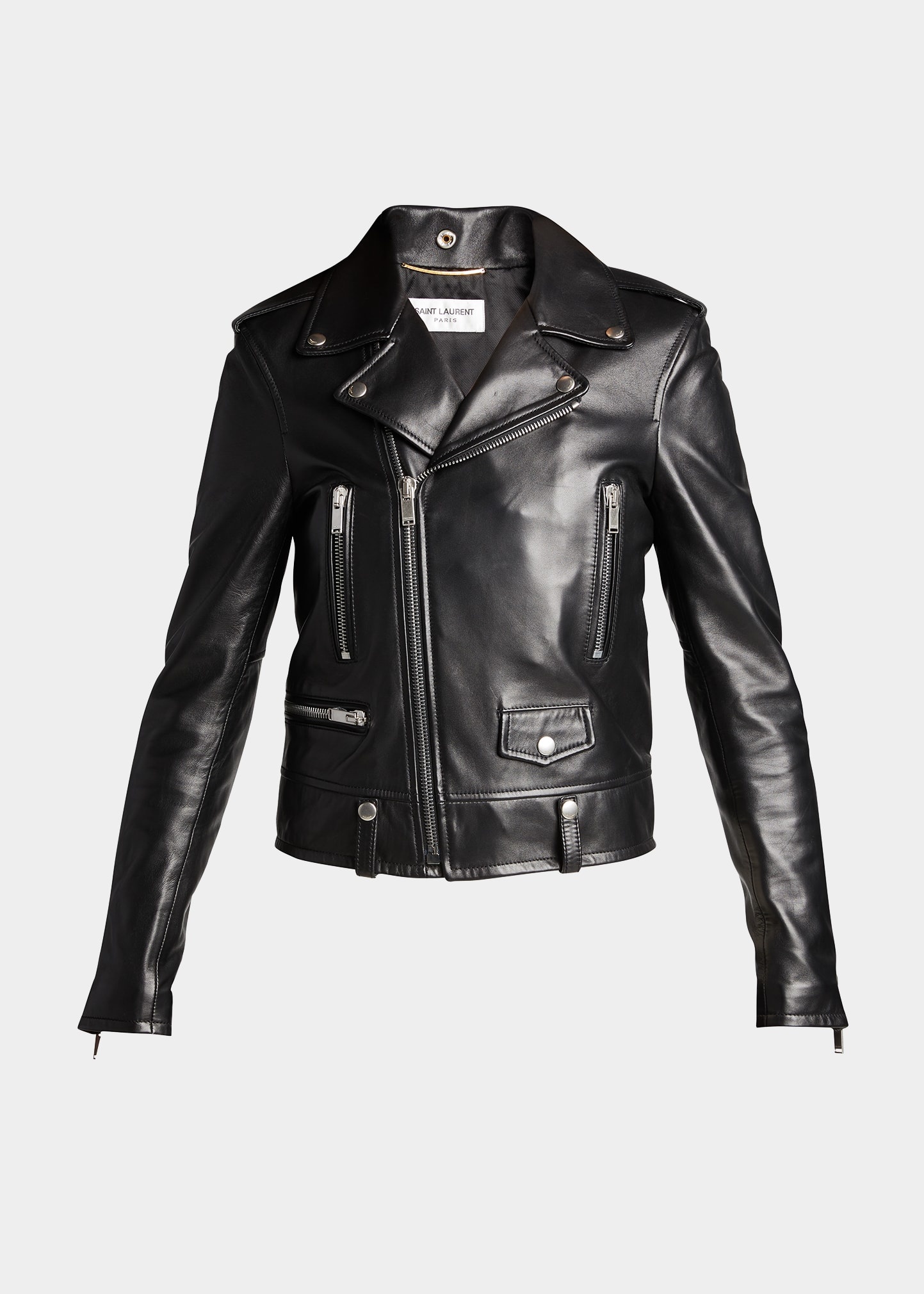 Leather Biker Jacket - 1