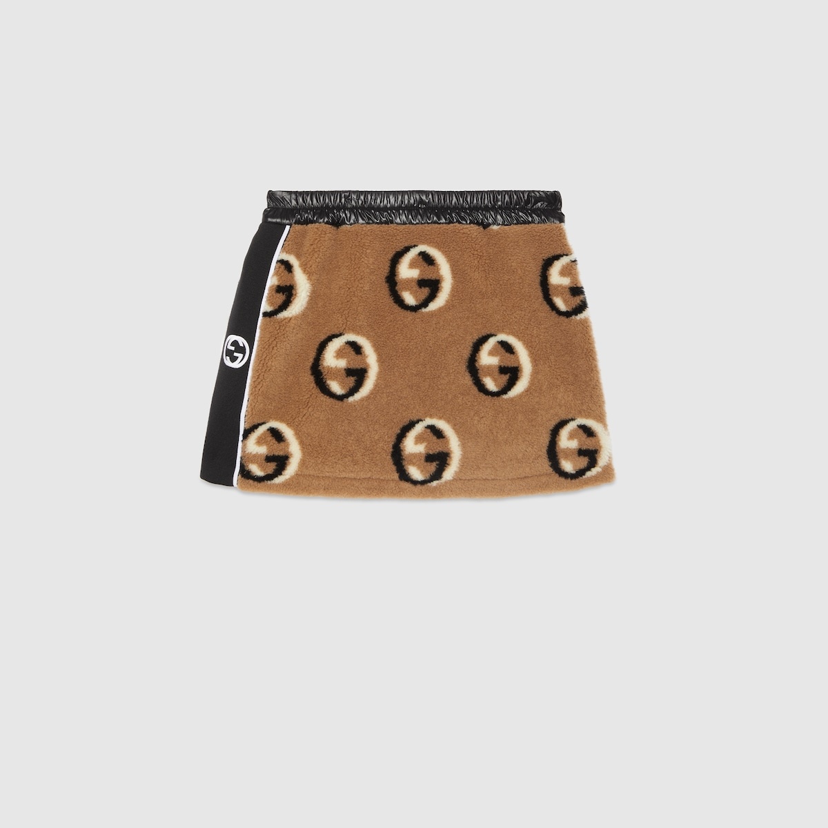 GG wool fleece jacquard skirt - 1