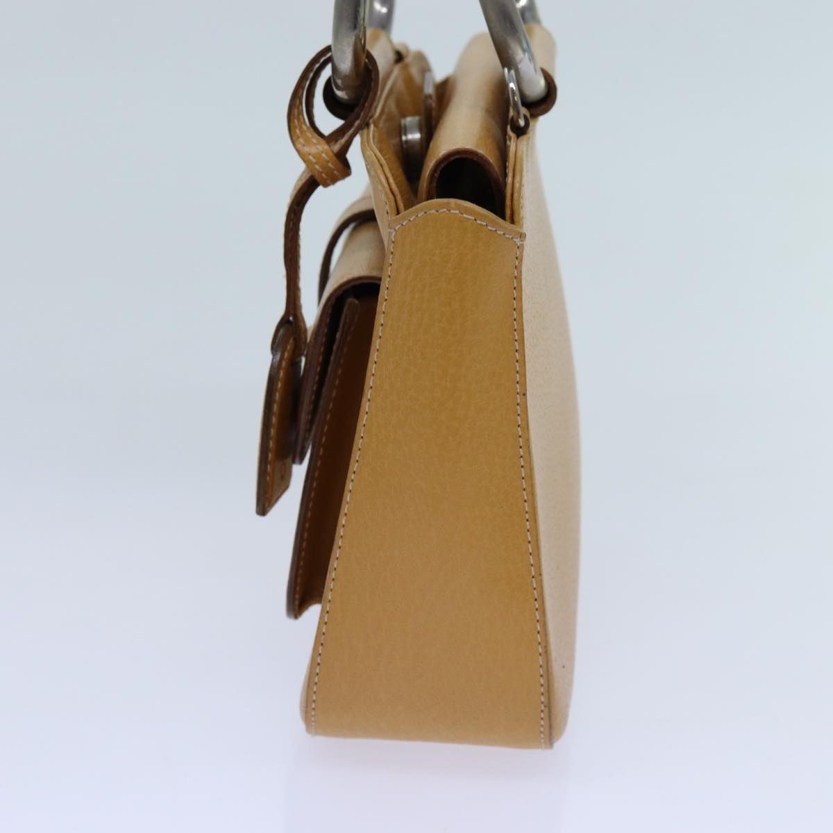 GUCCI Hand Bag Leather Brown - 3