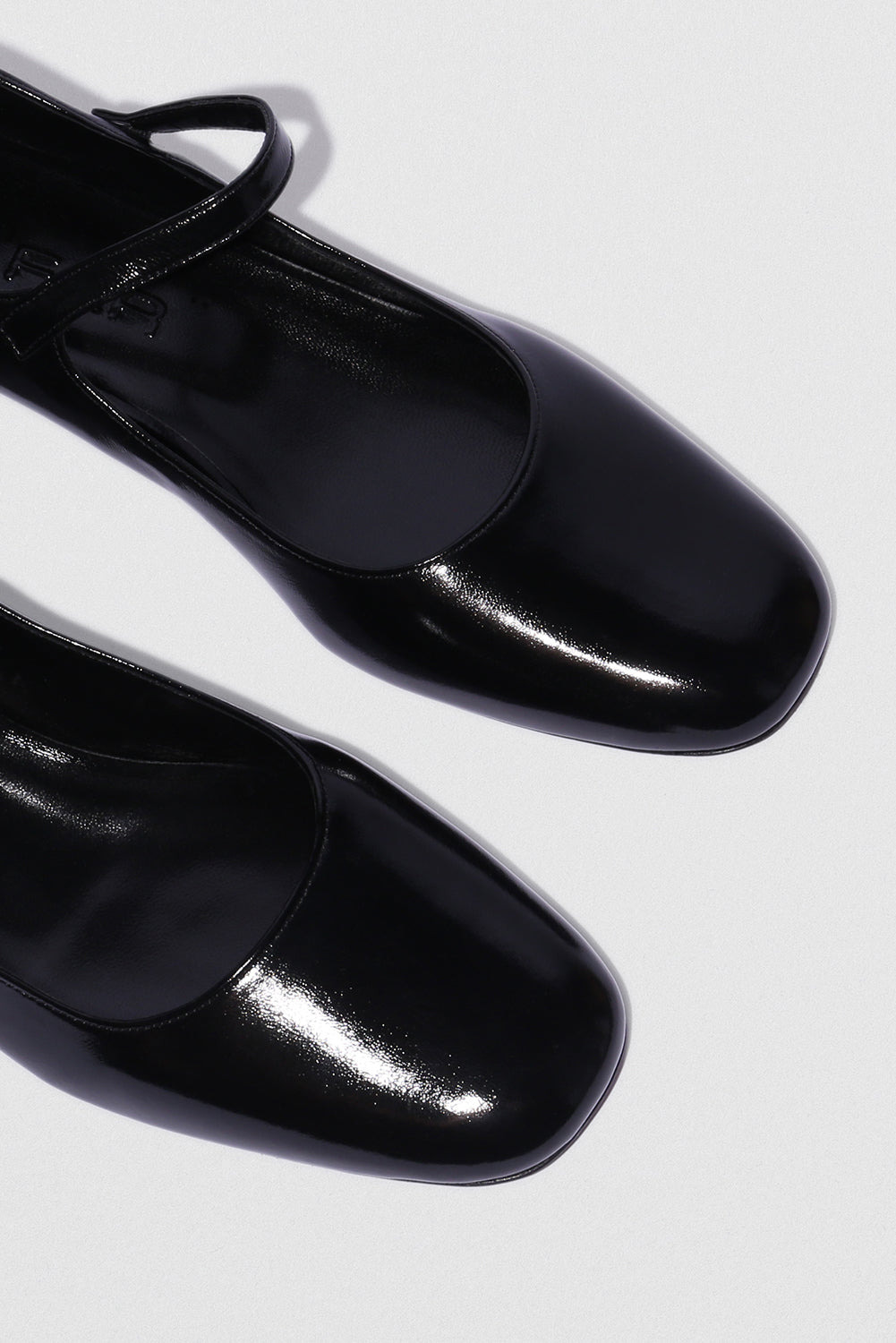Ginny Black Glossed Nappa Leather Mary Jane Pump - 3