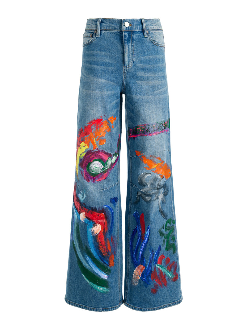 TUCKER PAINTED BAGGY JEAN WITH DARTED KNEE 6