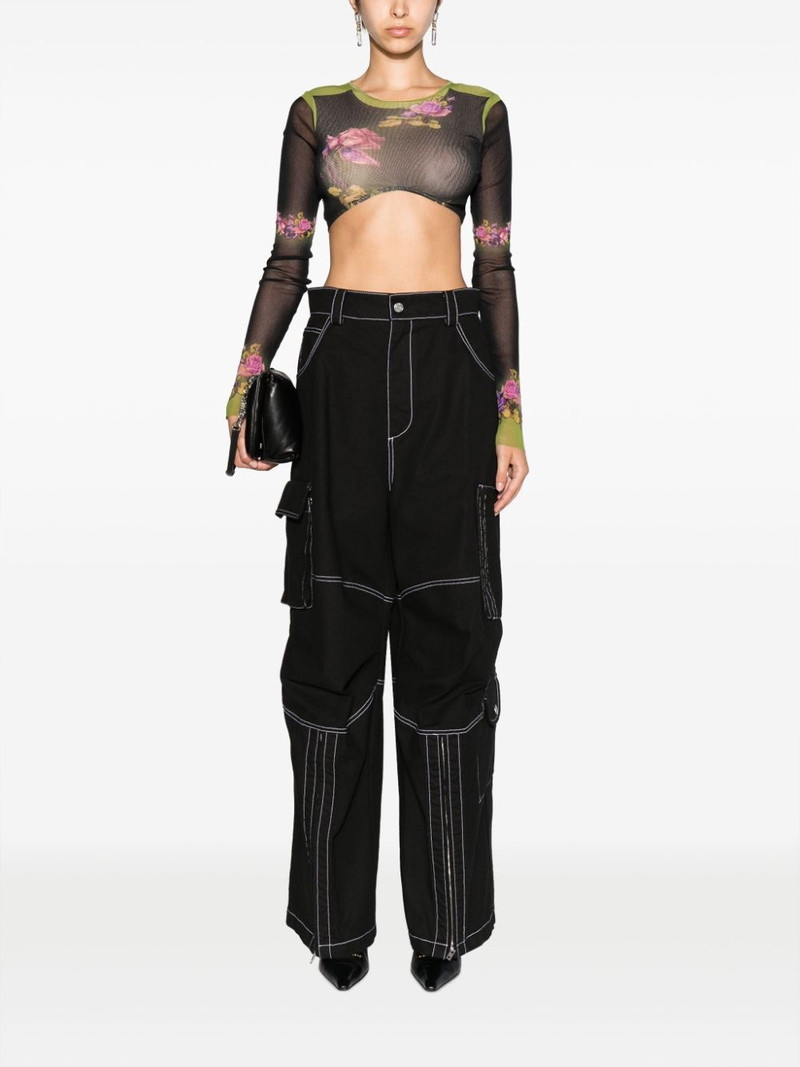 We11done cotton cargo trousers outlook