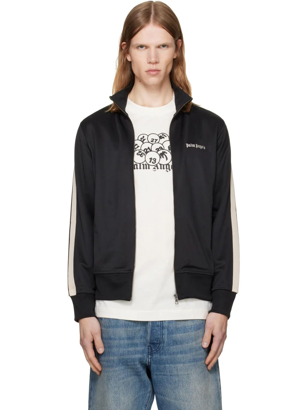 Black Classic Logo Track Jacket - 1