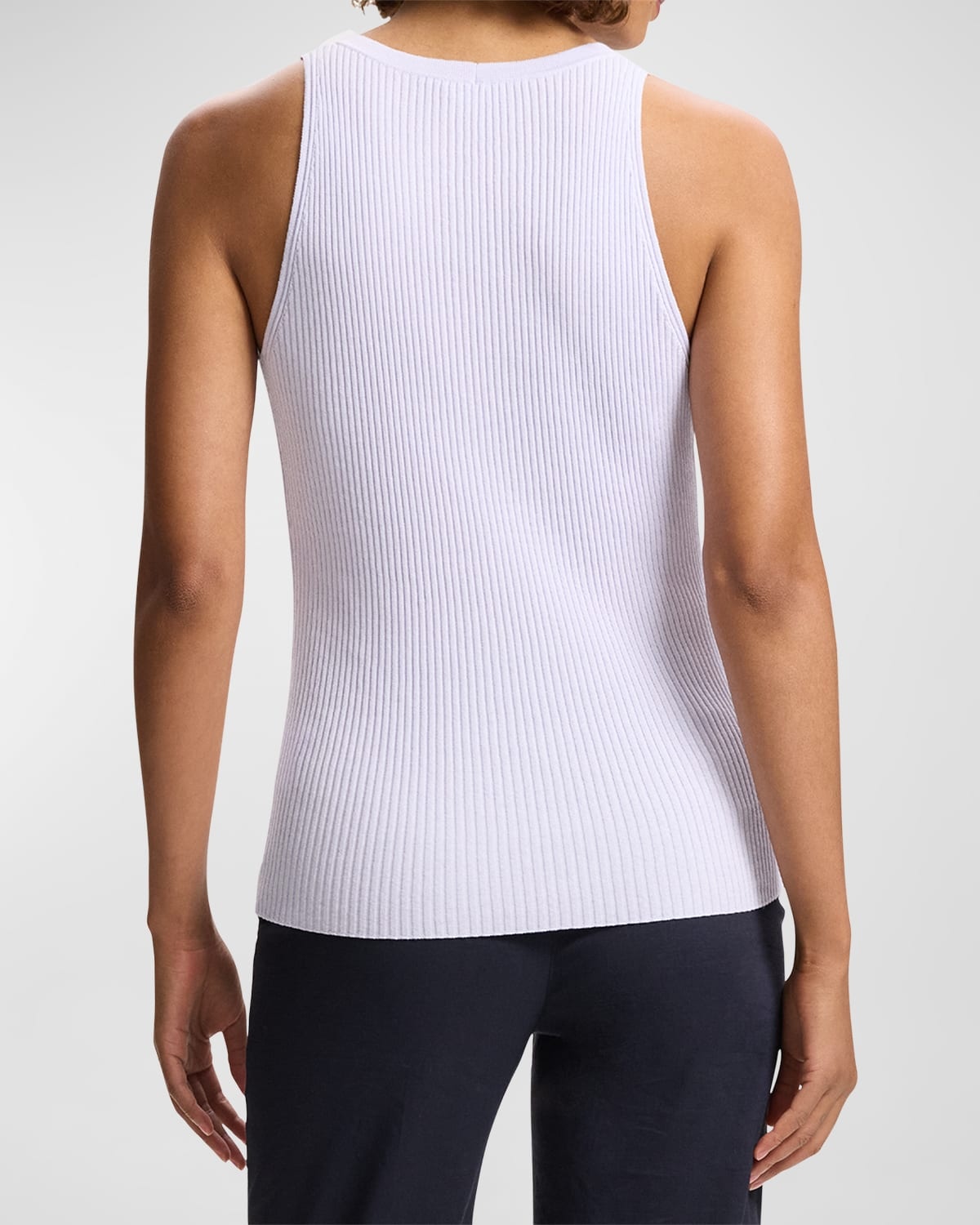 Slim Rib Button-Front Vest - 4