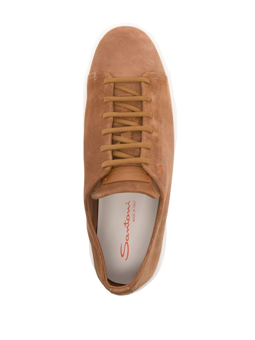 lace-up suede sneakers - 4