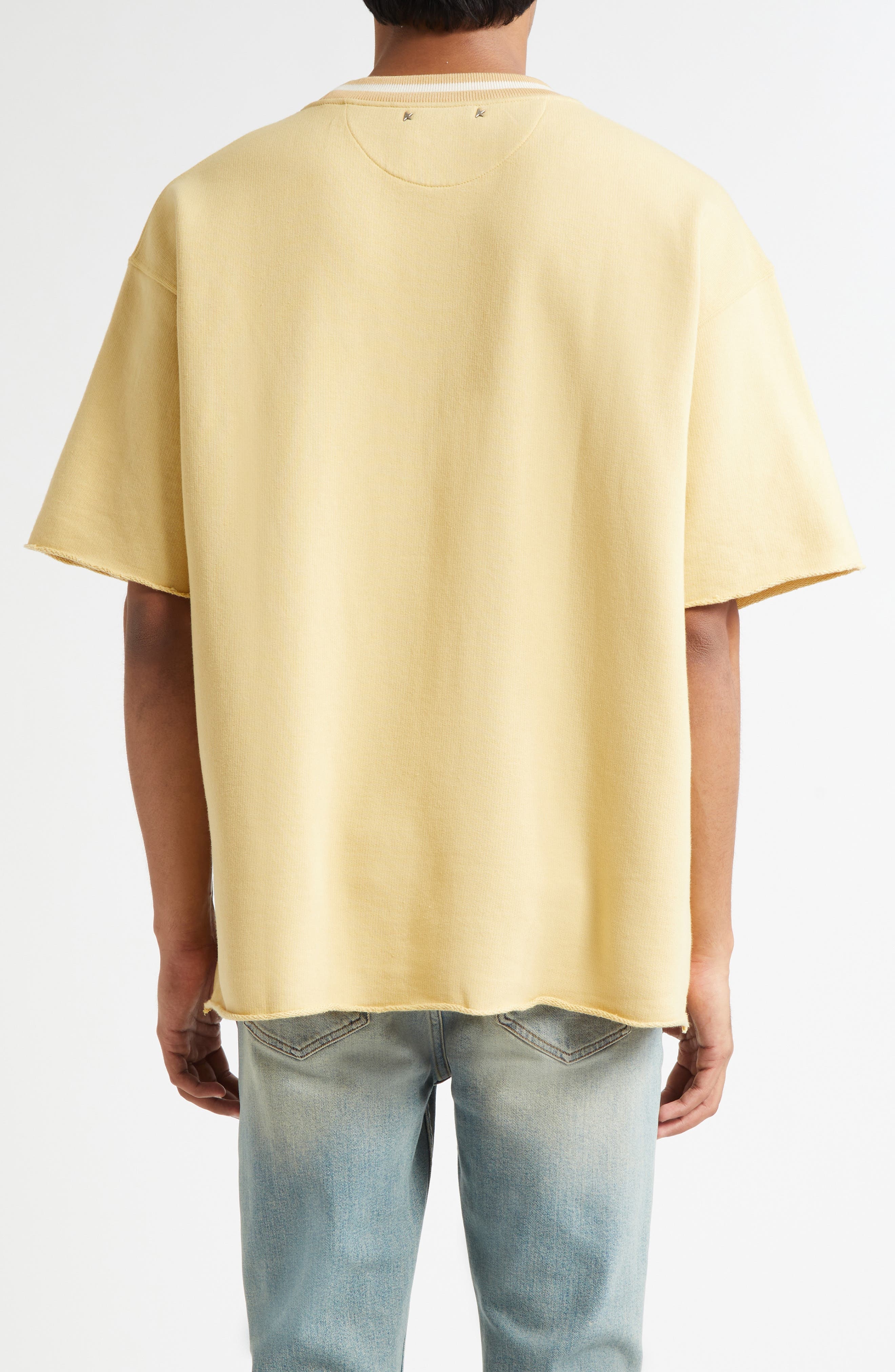Golden Goose Journey Oversize Shirt Sleeve Graphic Sweatshirt in Rattan at Nordstrom - 2