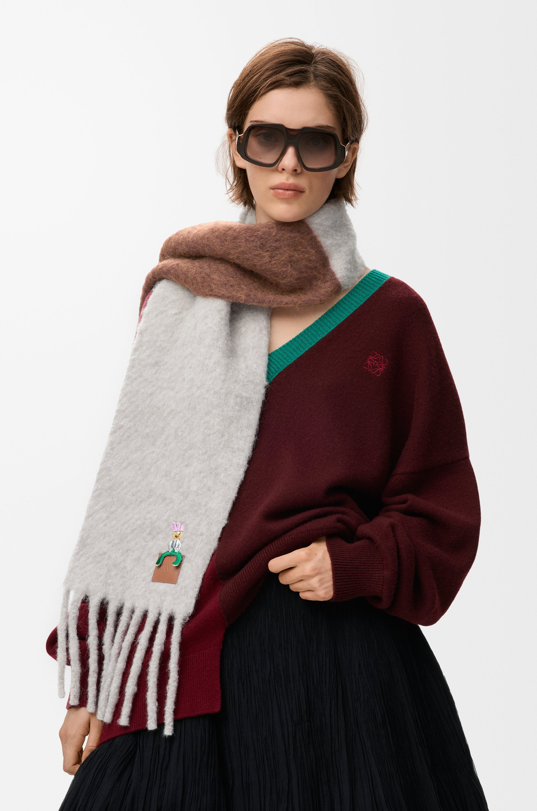 Scarf in alpaca and wool blend - 2