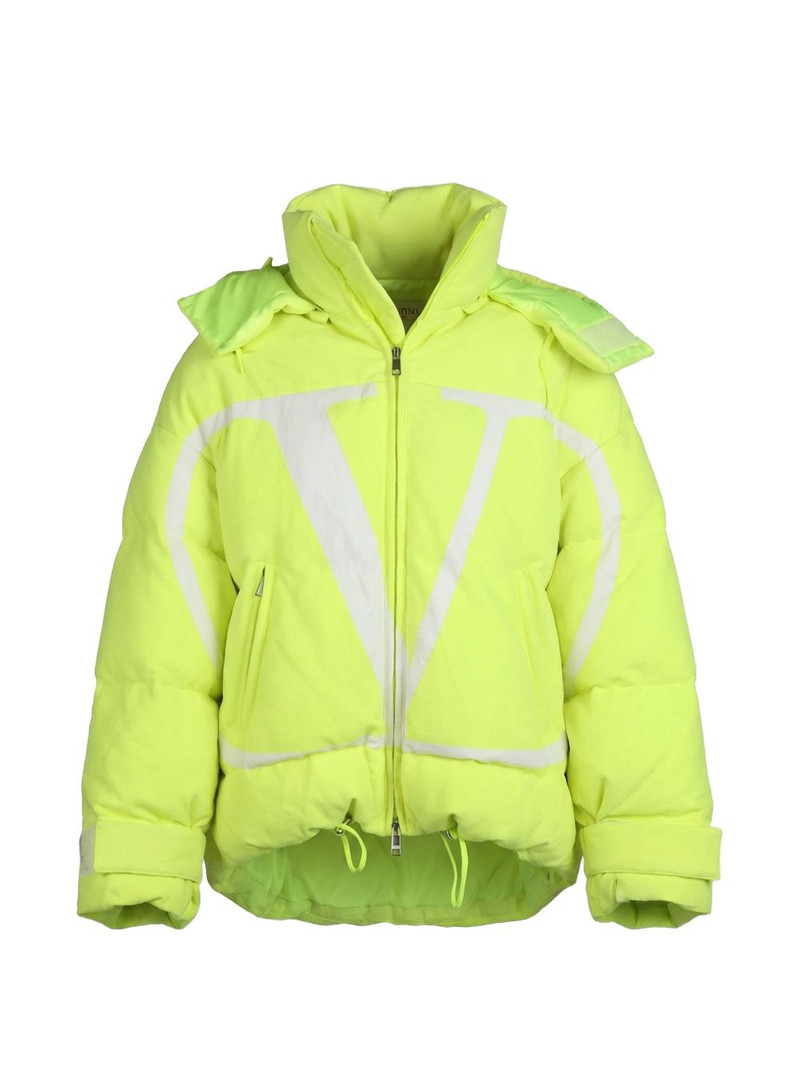 logo-print hooded jacket 1