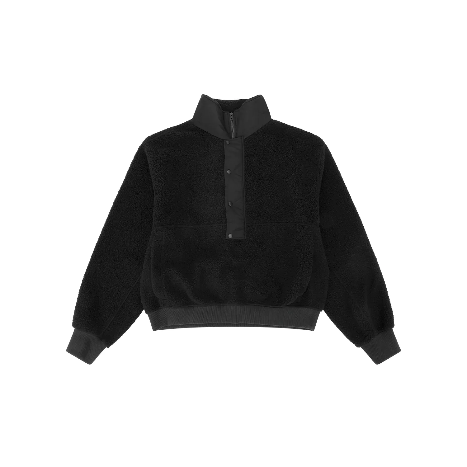 SYSTEM HALF ZIP FLEECE ONYX - 1
