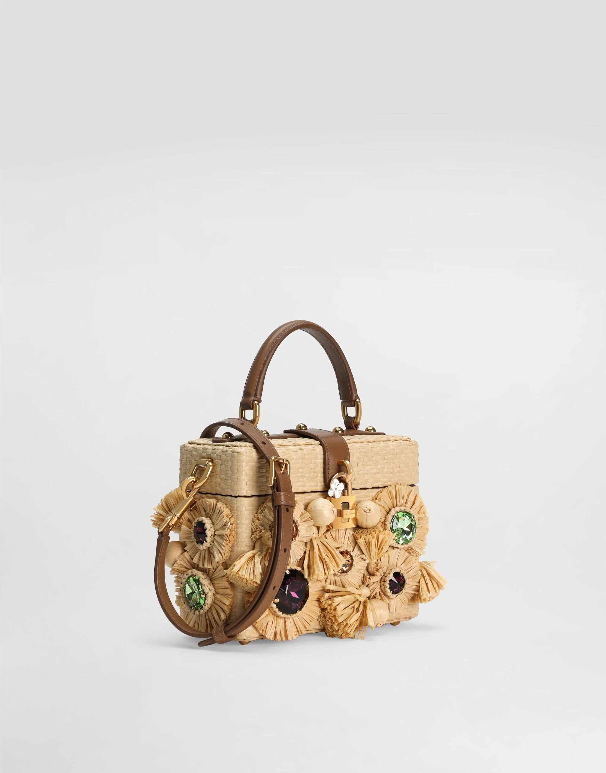 Dolce box crochet handbag with embroidery - 3
