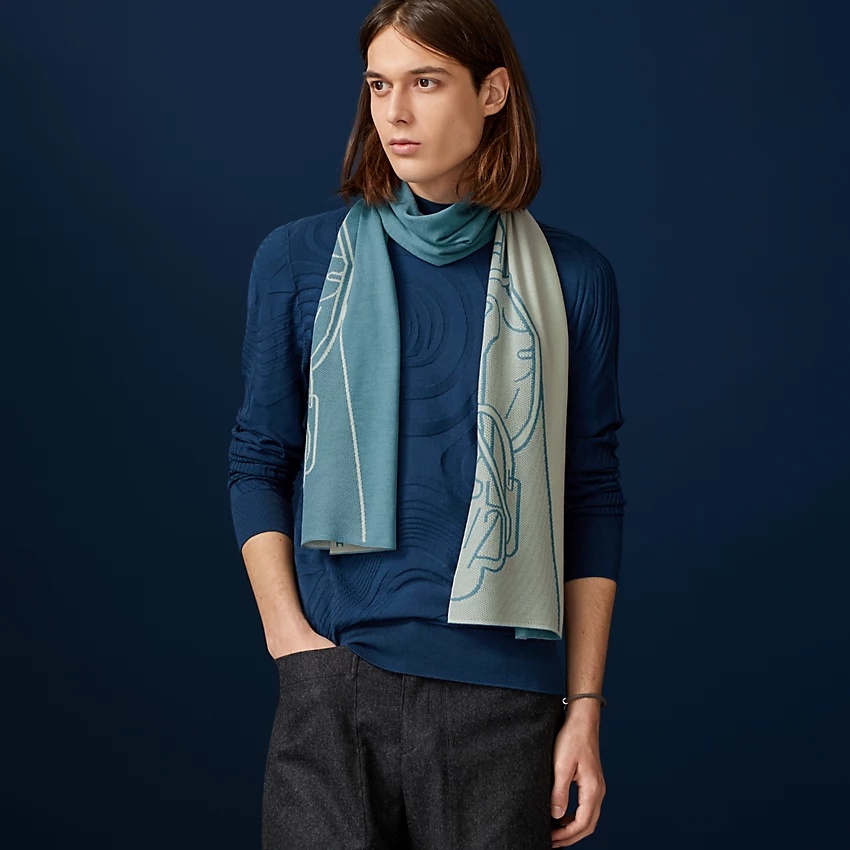Aller-Retour Tete-a-Tete Equestre muffler - 3