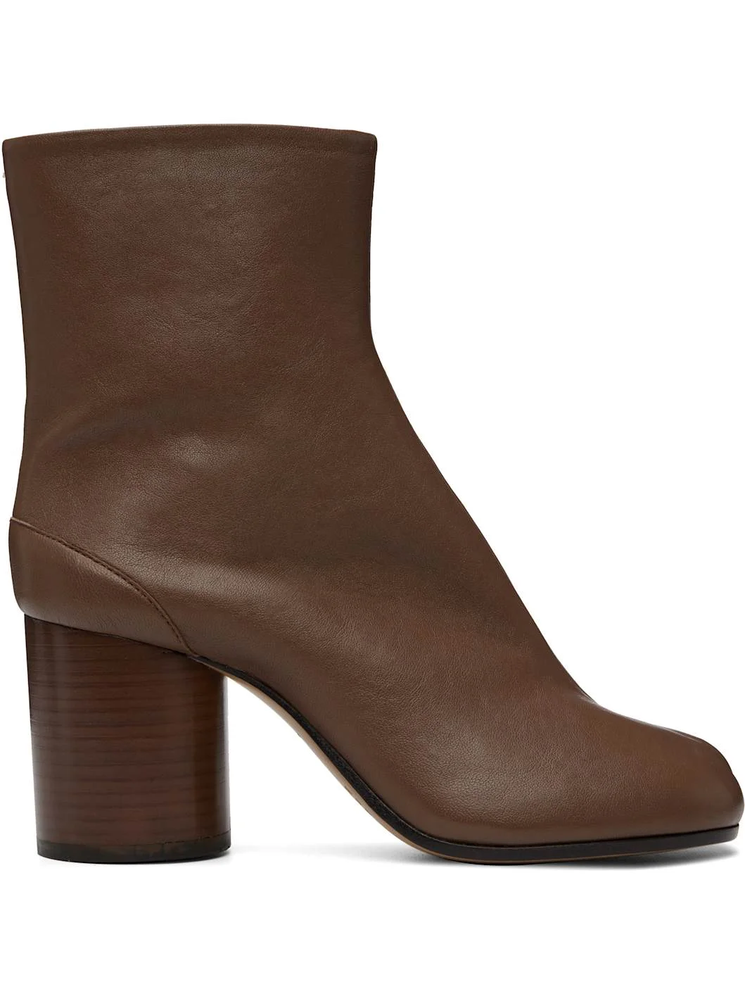 Brown Tabi Ankle Boots - 1