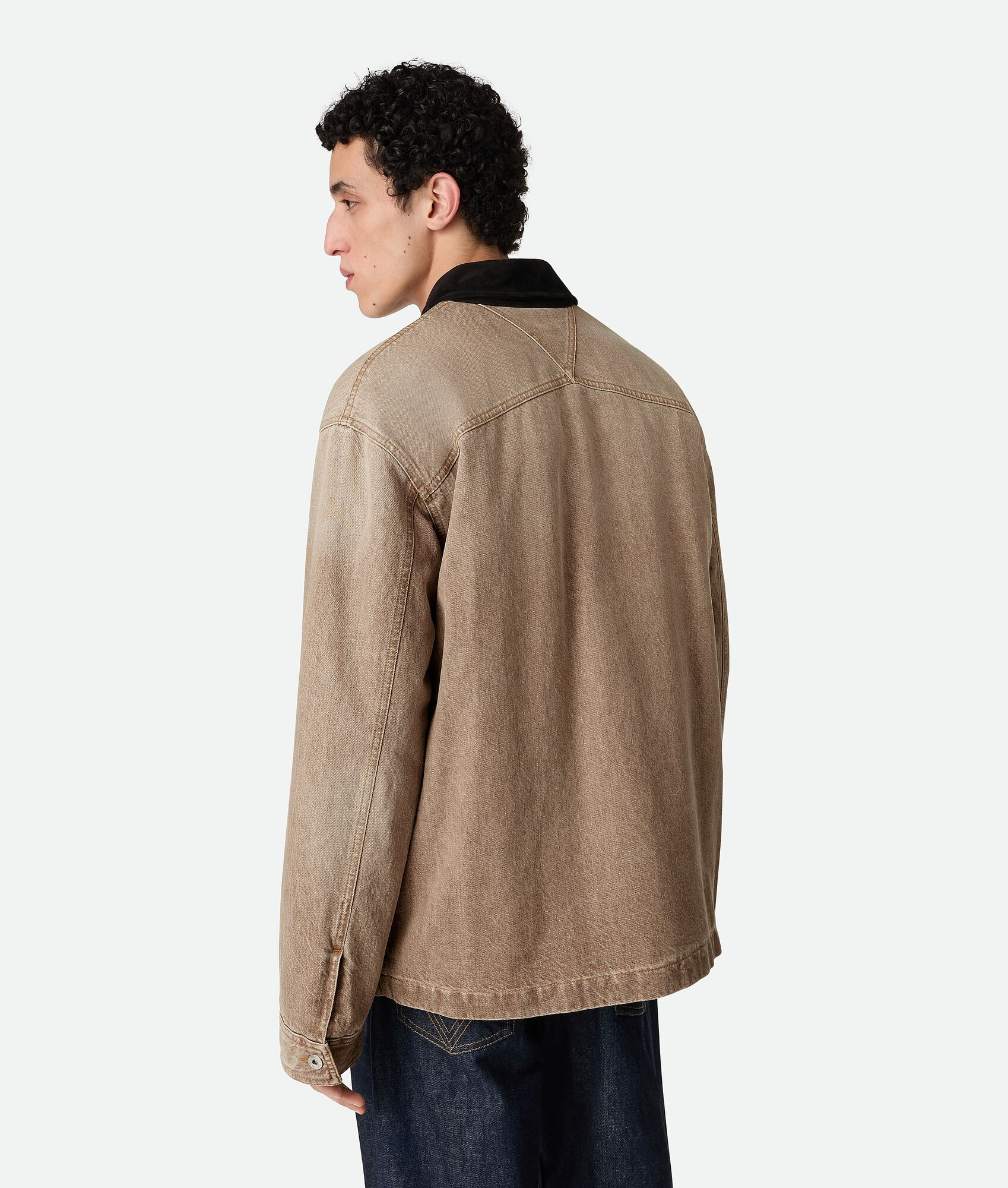 Brown Denim Jacket - 3