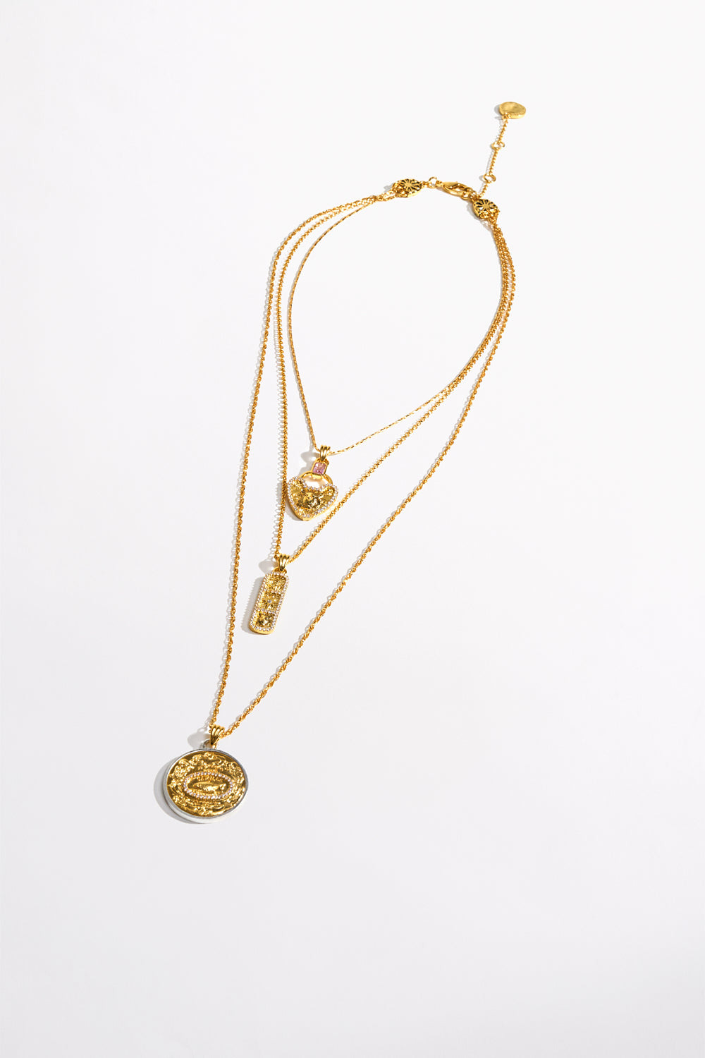 LOCKETS LOADED MULTI CHAIN NECKLACE - 3