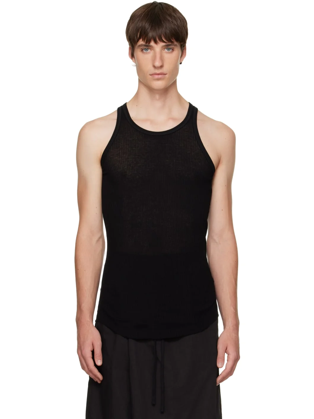 Black Skinny Tank Top - 1