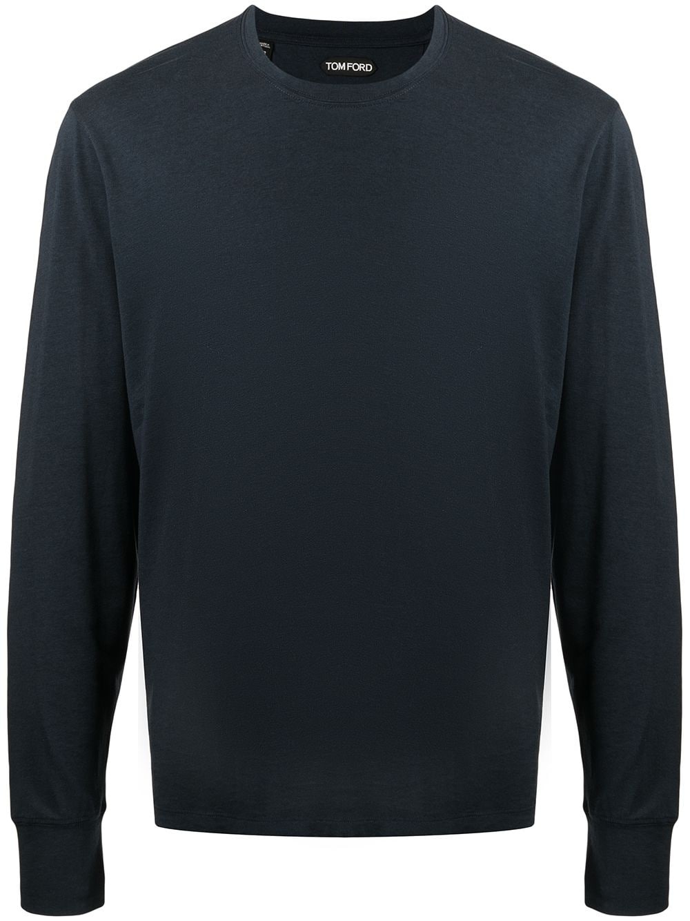 round-neck long-sleeved T-shirt - 1