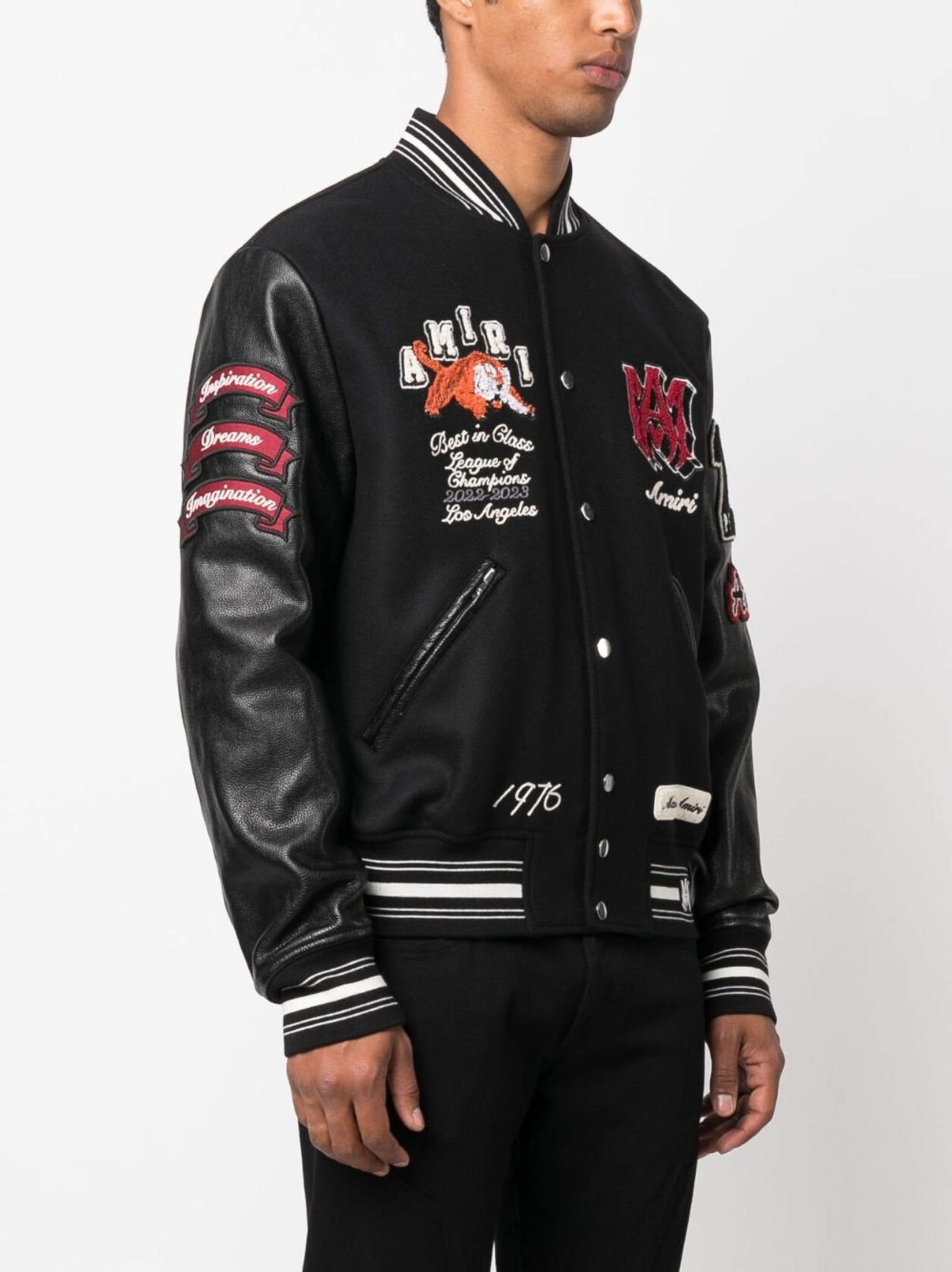 AMIRI logo-patch varsity jacket | eraldo | REVERSIBLE