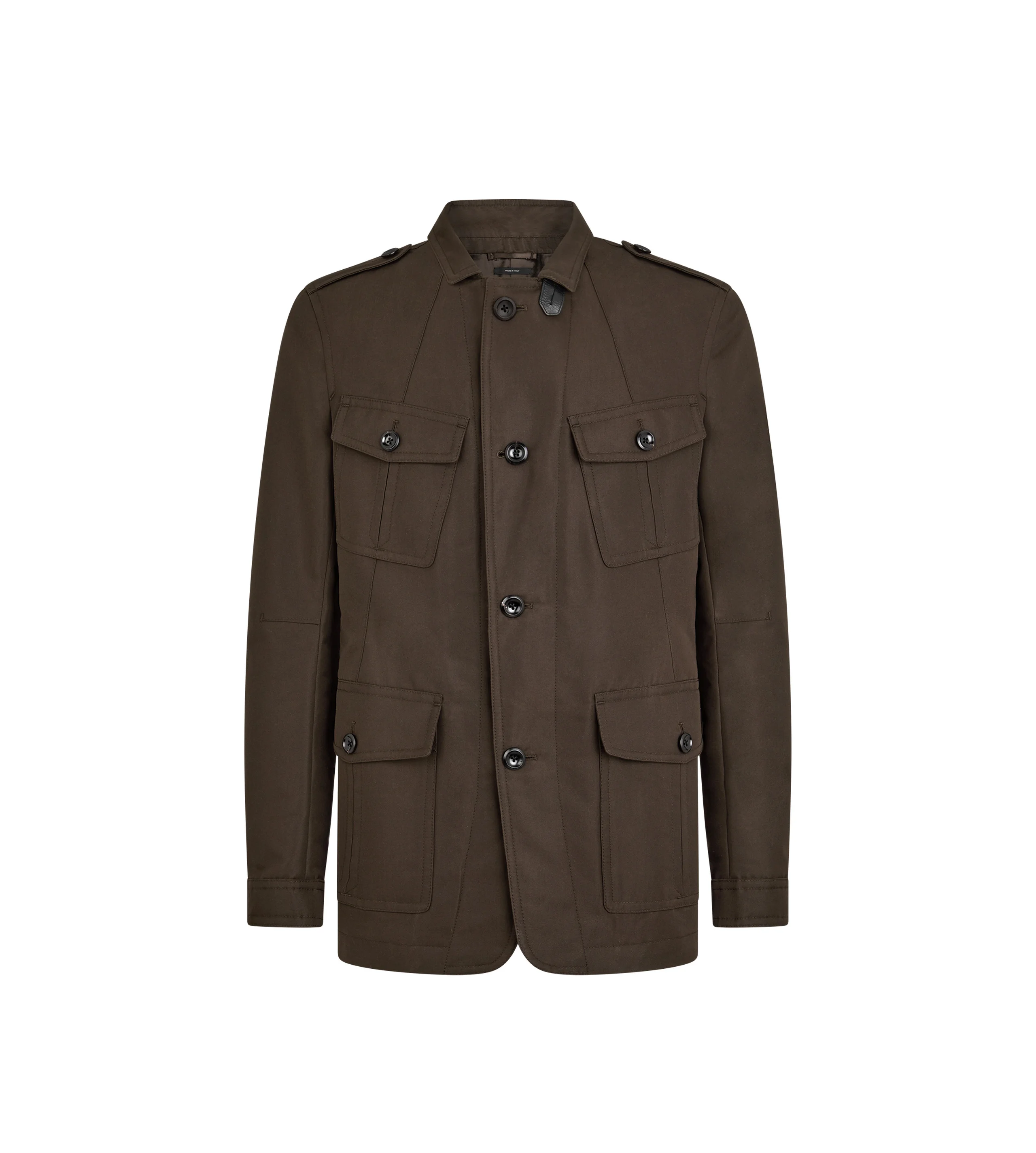 COMPACT NYLON MILITARY JACKET - 1