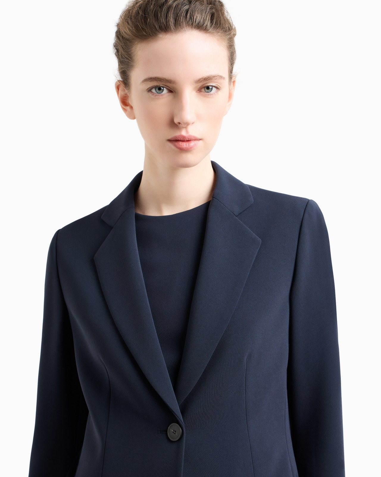 ICON SINGLE-BREASTED BLAZER IN TRIACETATE FABRIC - 5