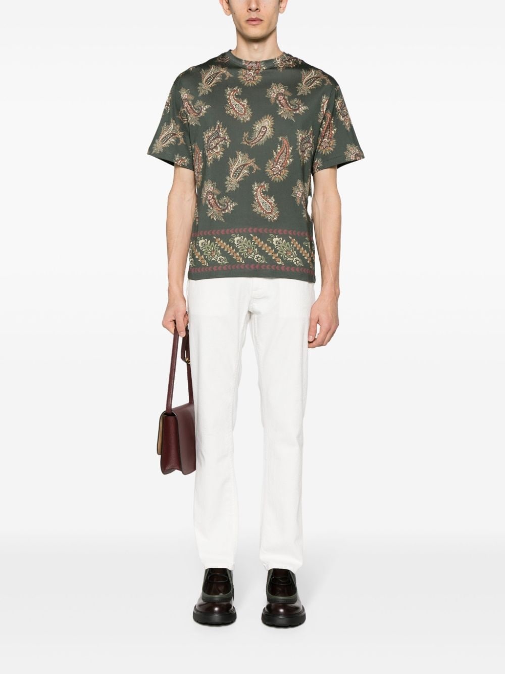 paisley-print cotton shirt - 2