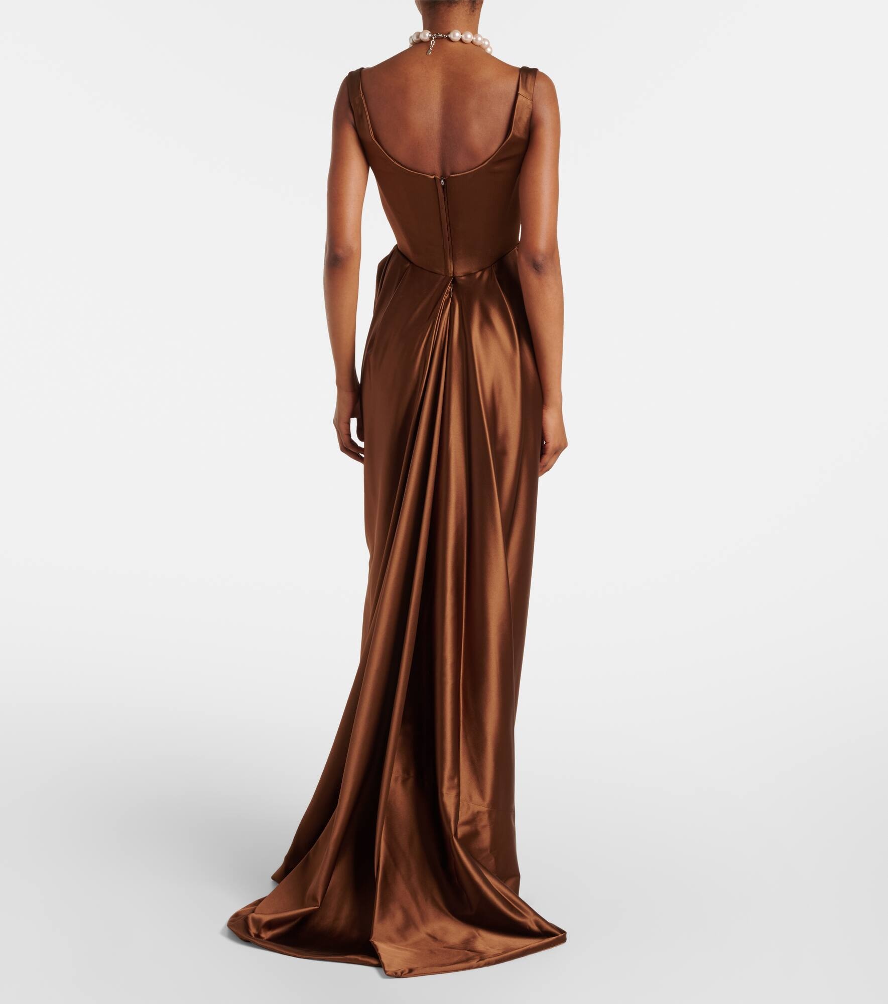 Nova Camille satin corset gown - 3
