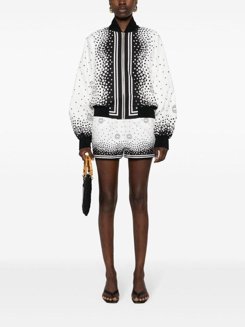 ELIE SAAB monogram-print cotton shorts outlook