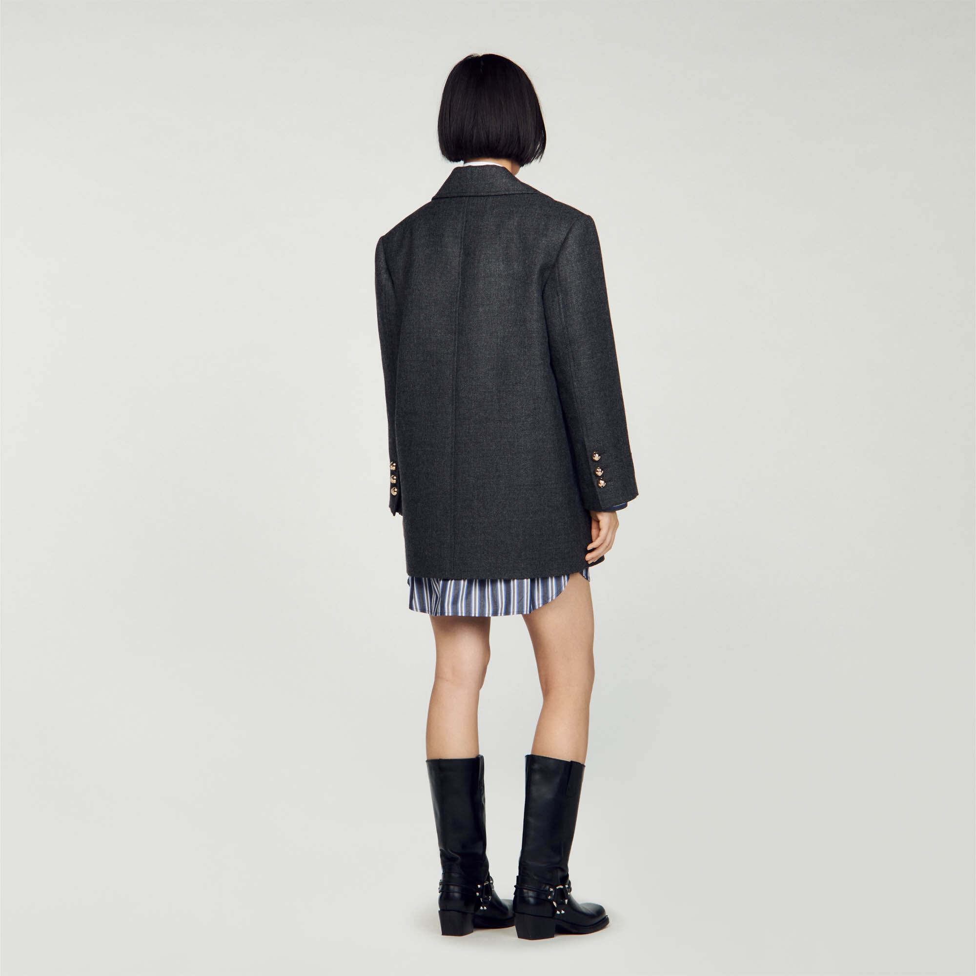 WOOL PEA JACKET - 6