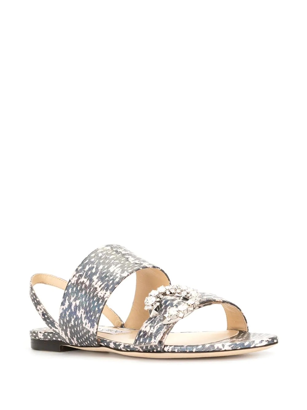 Saphera snakeskin-effect sandals - 2