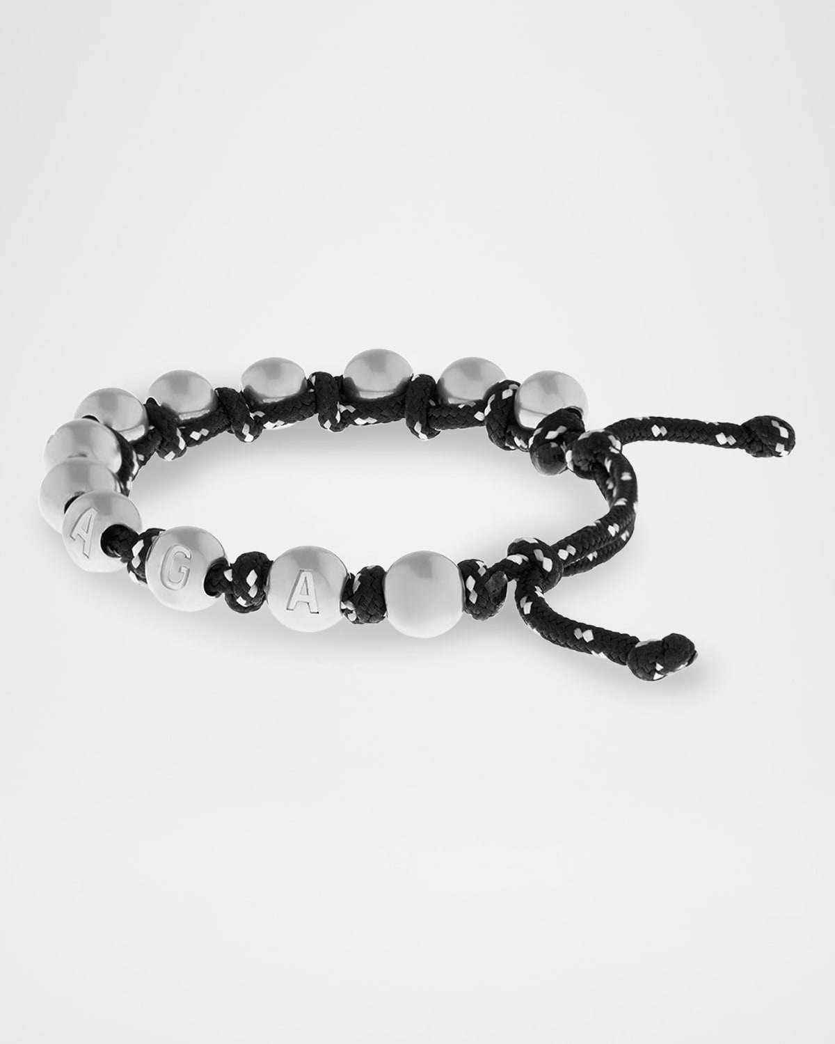 balenciaga シルバー＆ブラック Malibu Ball ブレスレット Malibu Ball Bracelet in Silver | Balenciaga US