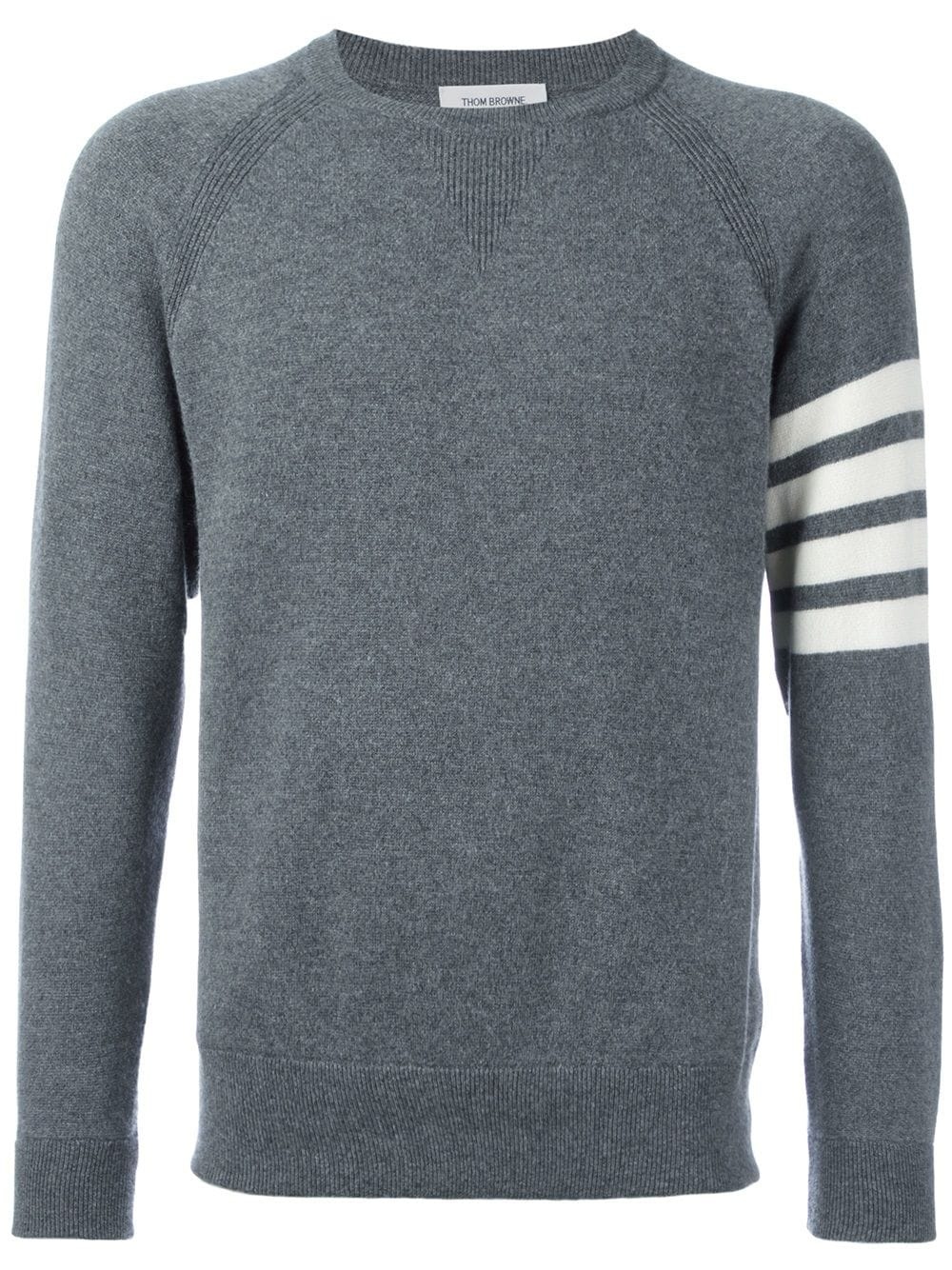 4-Bar crew neck cashmere jumper - 1