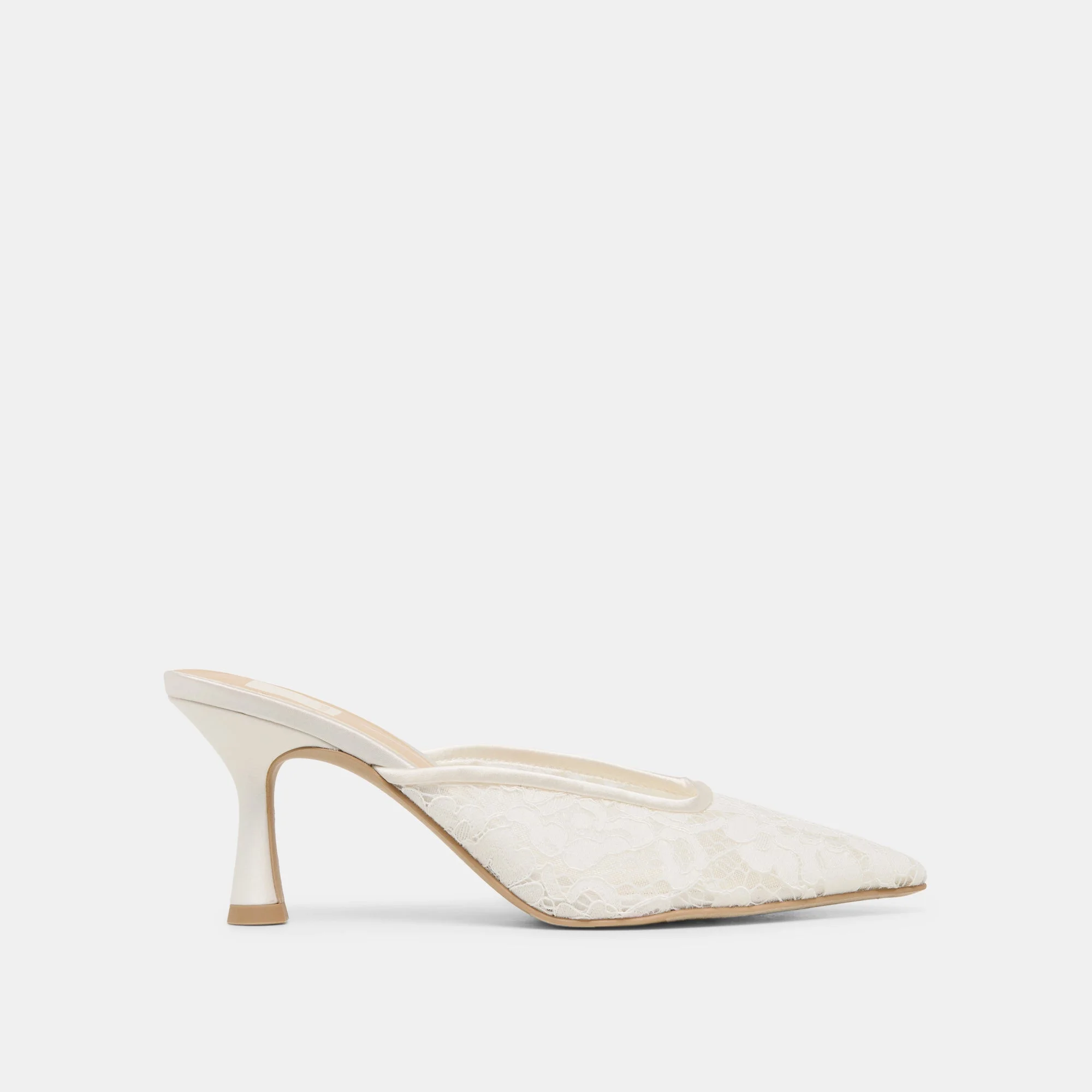 CLEO HIGH HEELS TRUE WHITE LACE - 1