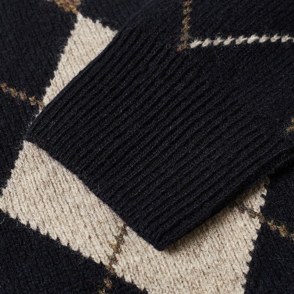 A.P.C. Argyle Knit Crew - 3