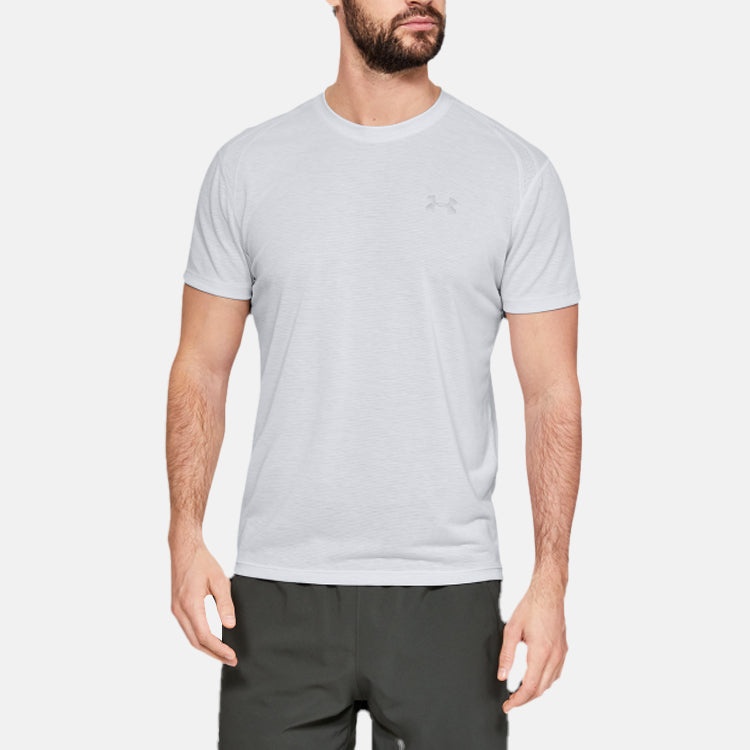 Men's Under Armour Streaker Series Running Sports Short Sleeve Gray 1326579-014 - 3