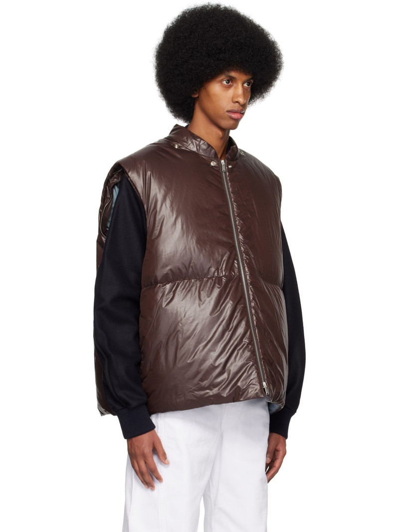 Jil Sander SSENSE Exclusive Brown Down Jacket outlook