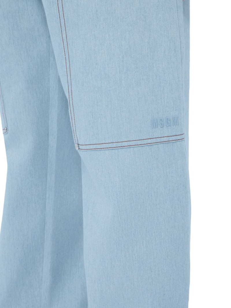logo-embroidered jeans 5