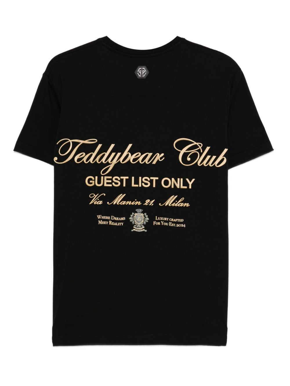 teddy-bear-print cotton T-shirt - 2