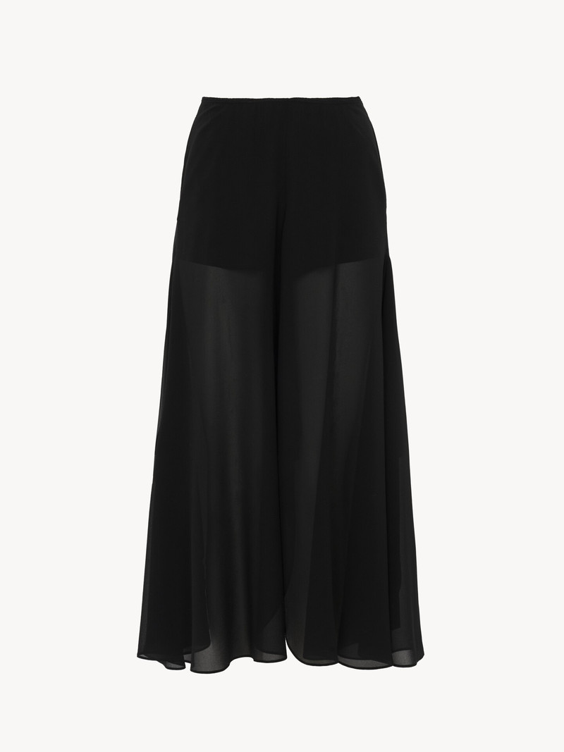 Chloé FLUID PANTS IN SILK GEORGETTE outlook