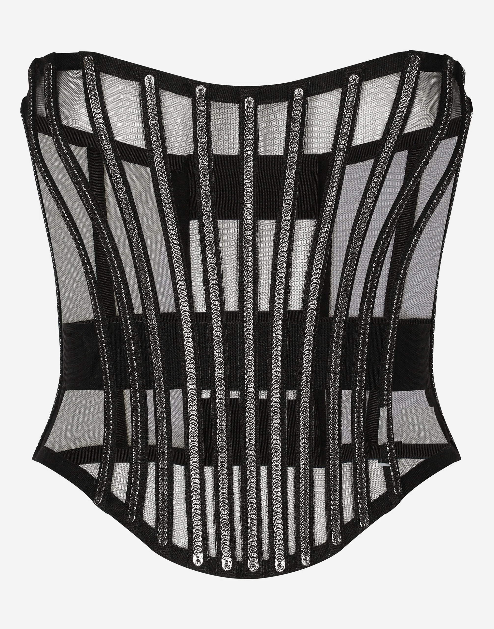 Tulle corset belt with boning - 1