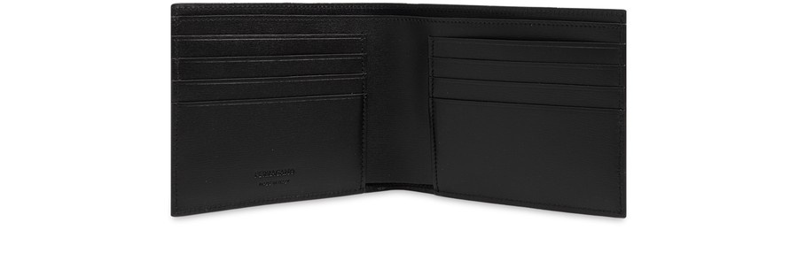 Leather wallet with logo - 4