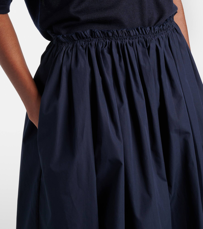 Chiara cotton poplin midi skirt 4