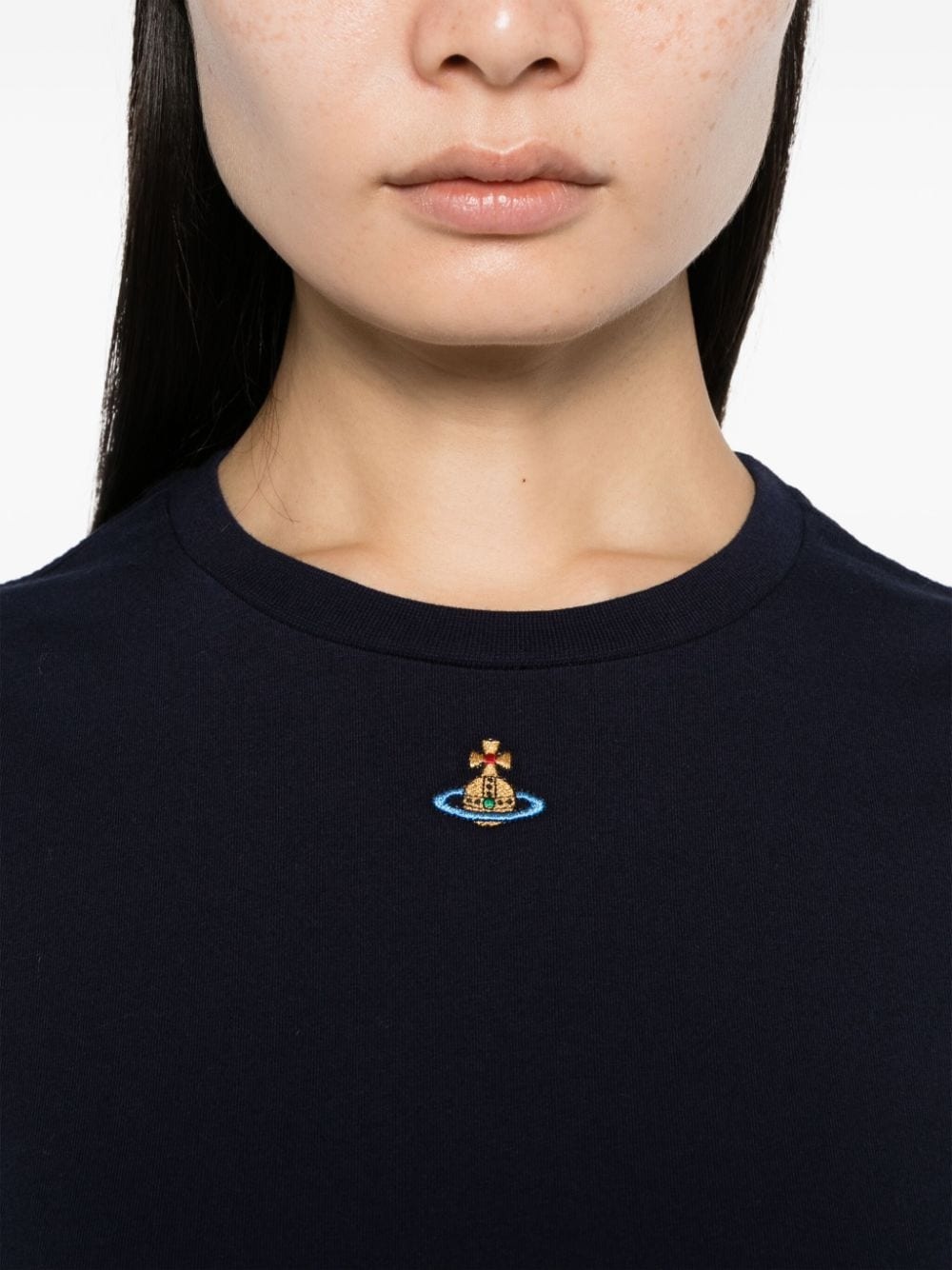Orb-embroidered short-sleeve T-shirt - 5