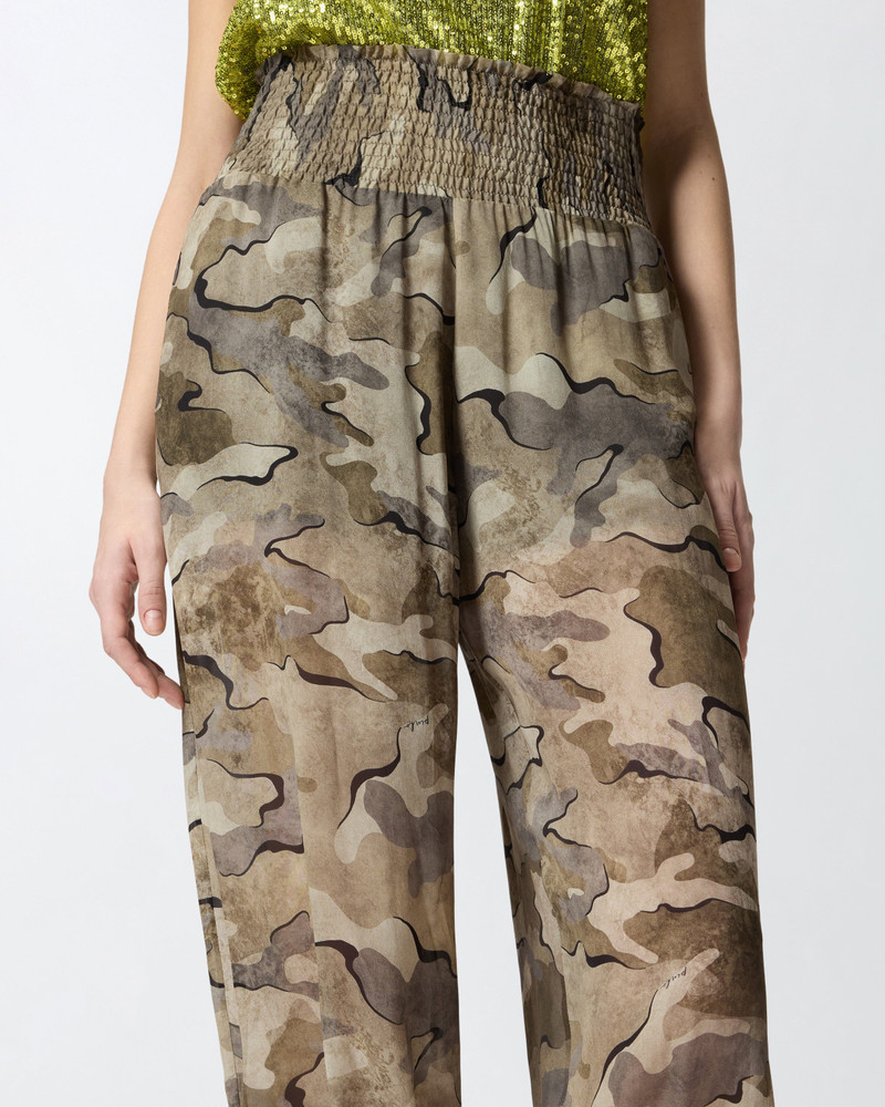 CAMOUFLAGE BALLOON-FIT TROUSERS WITH HIGH WAIST 6