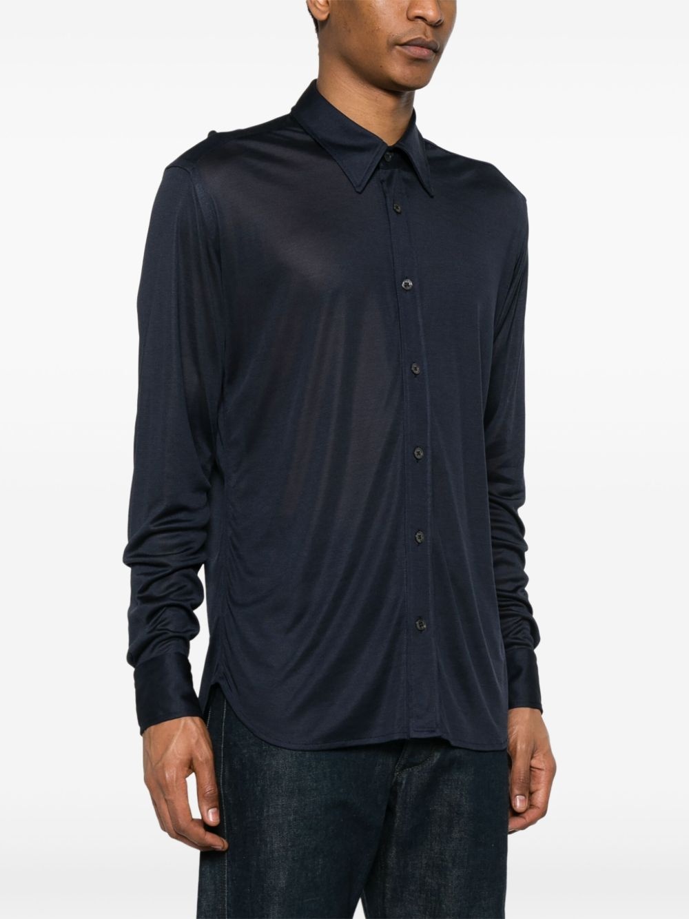 sheer silk shirt - 3