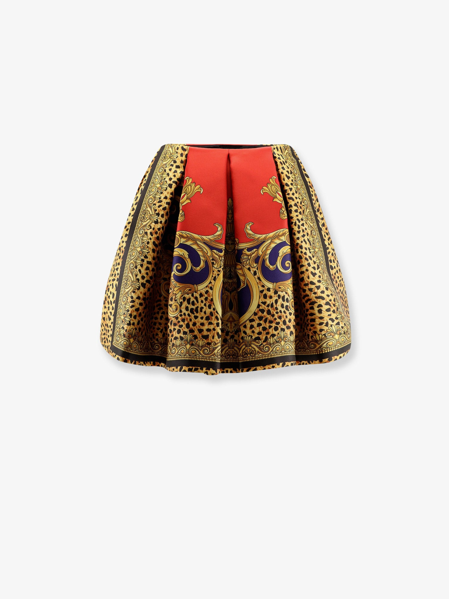 Cheetah Barocco Silk Duchesse Skirt - 2