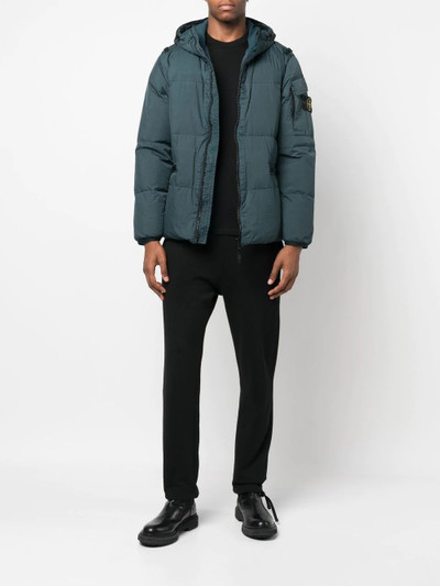 Stone Island Compass-patch padded jacket outlook