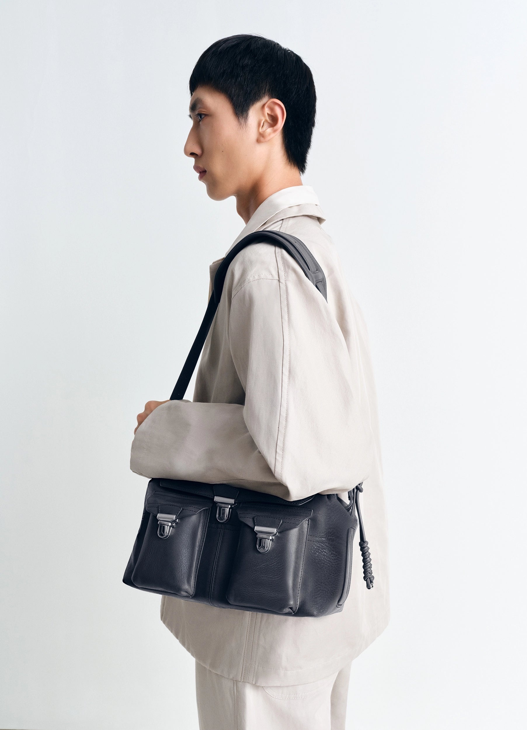 Denim Blue Snake Knot Small Gear Bag | LEMAIRE