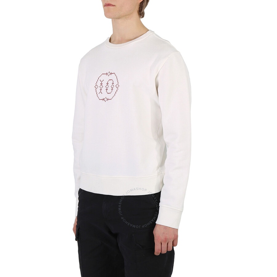 Maison Margiela Men's Embroidered Logo Sweatshirt, Brand Size 44 (US Size 34) - 4
