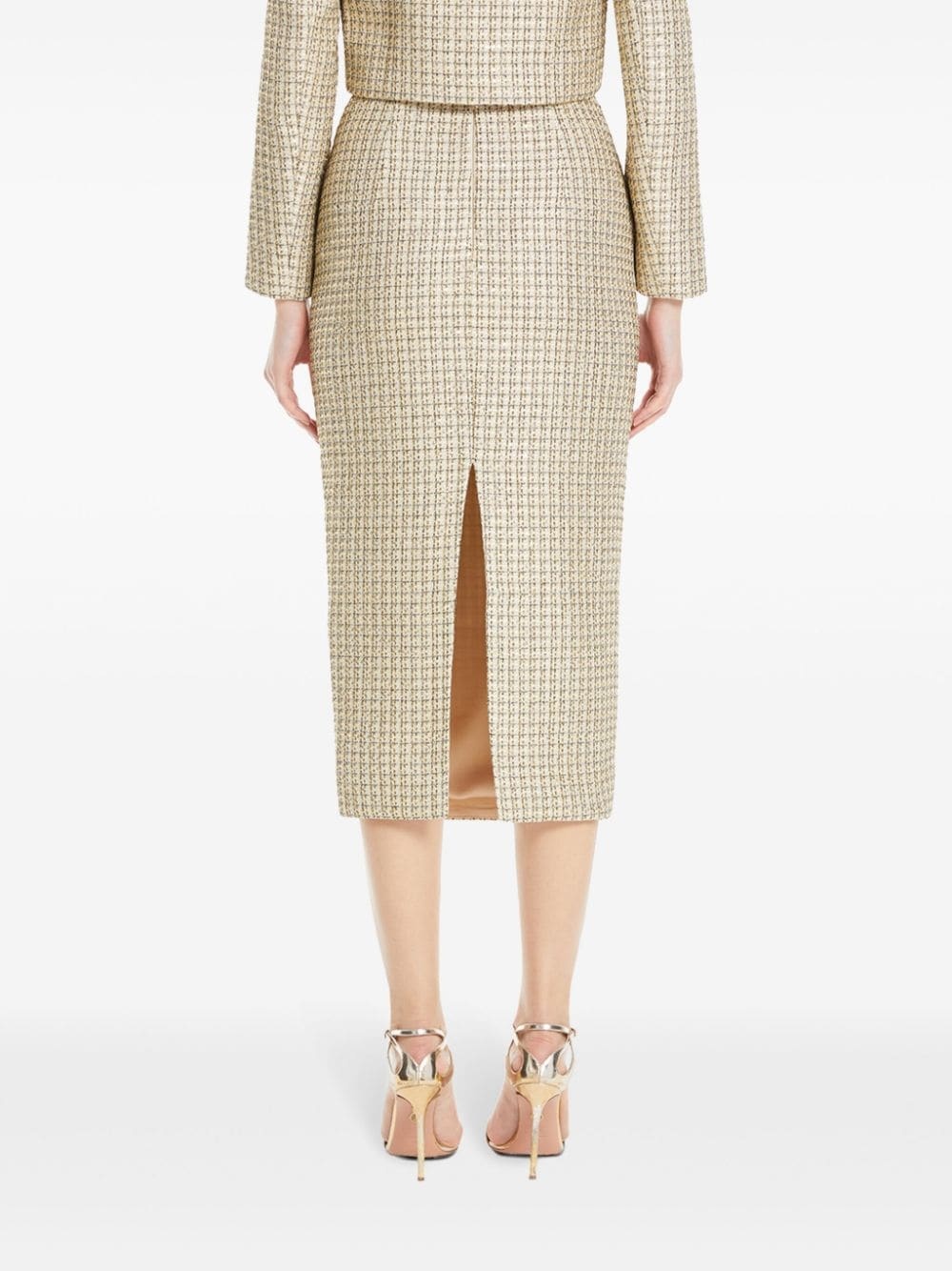 bouclé midi skirt - 4