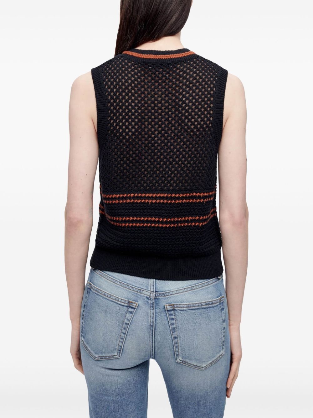 crocheted cotton vest - 3
